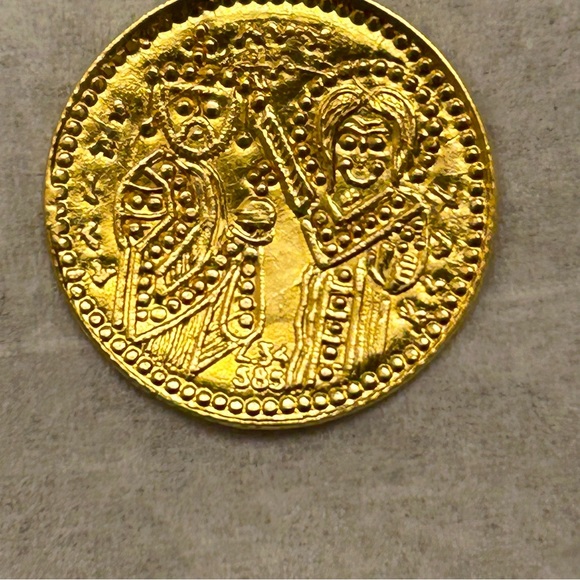 NEW Vintage (88) 14KT Solid Gold Baptismal Watchful (Evil) Eye Pin / Brooch - Picture 9 of 9